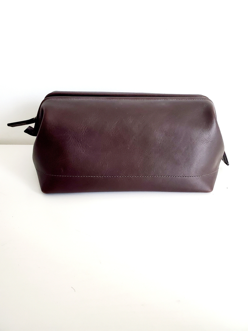 Fossil Men's Leather Toiletry Bag - Brown